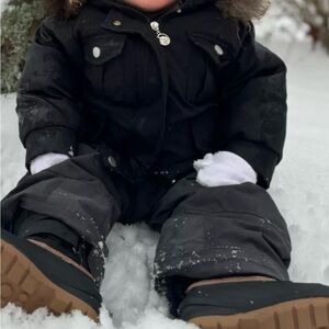 GAP Black PARKA COAT JACKET Kids